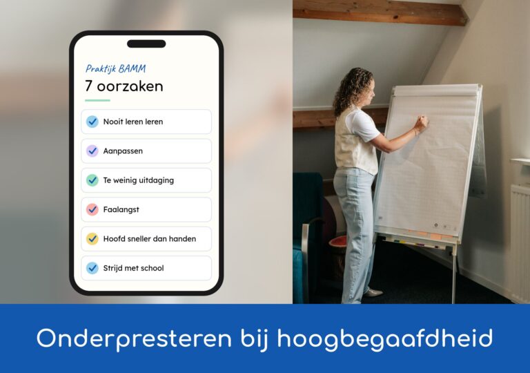 Onderpresteren bij hoogbegaafdheid: wat helpt